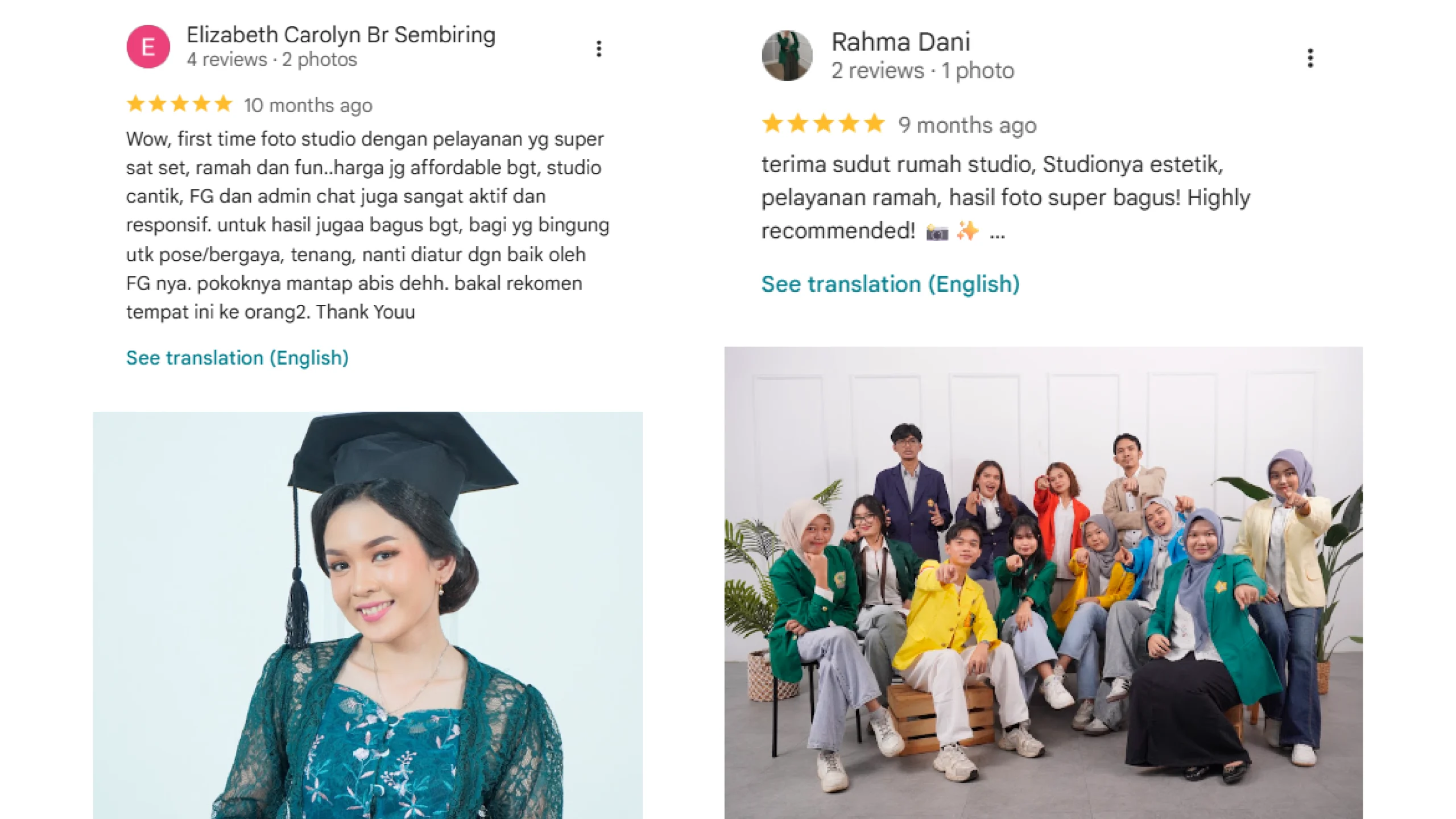 Testimoni pelanggan Sudut Rumah Studio Batam 01