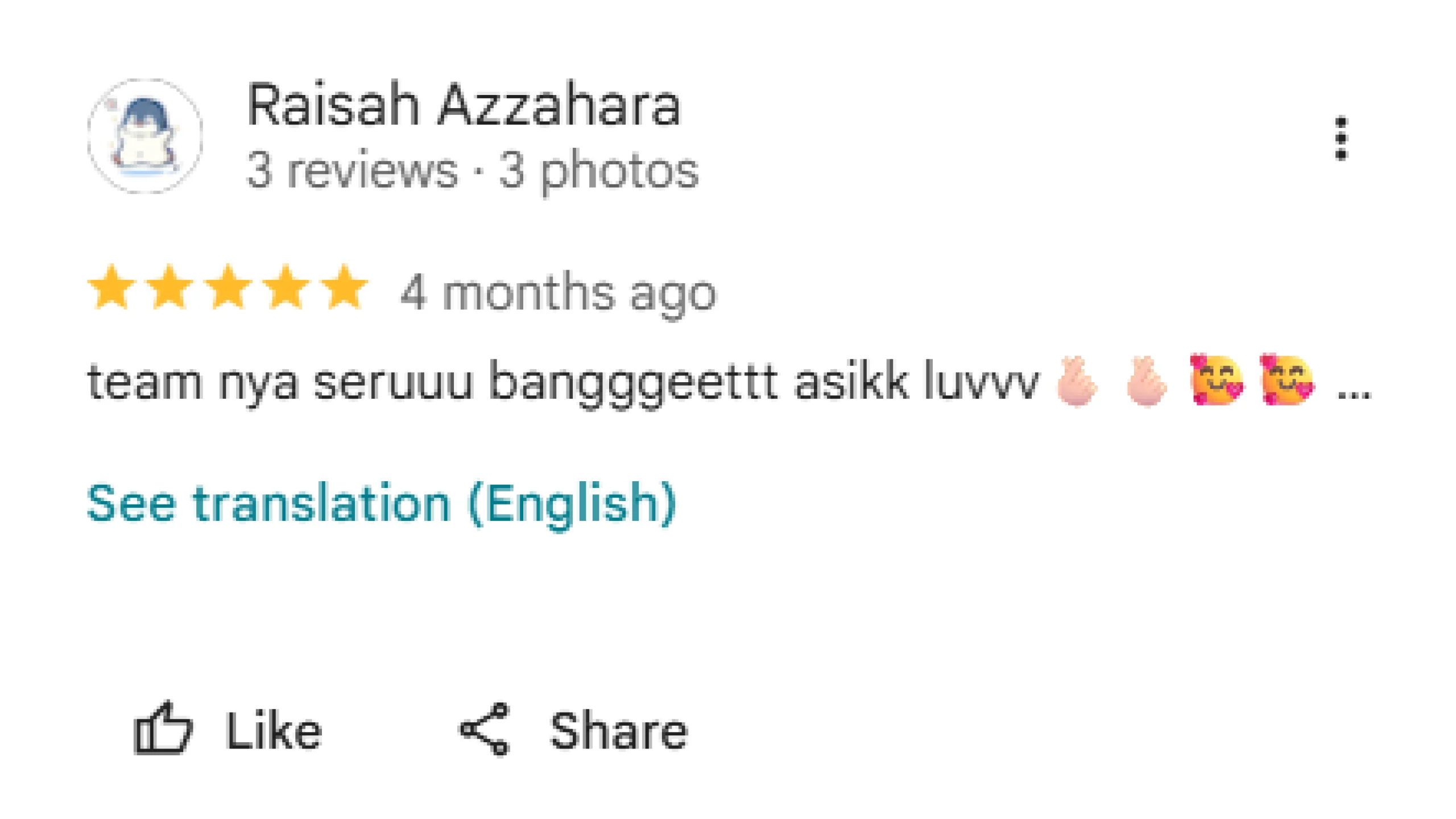Testimoni pelanggan Sudut Rumah Studio Batam 09